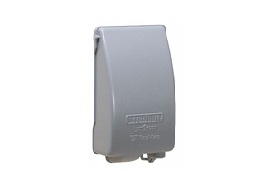 COVER, WEATHERPROOF; 1 GANG; VERTICAL; SCREW MOUNTED; GRAY by Taymac