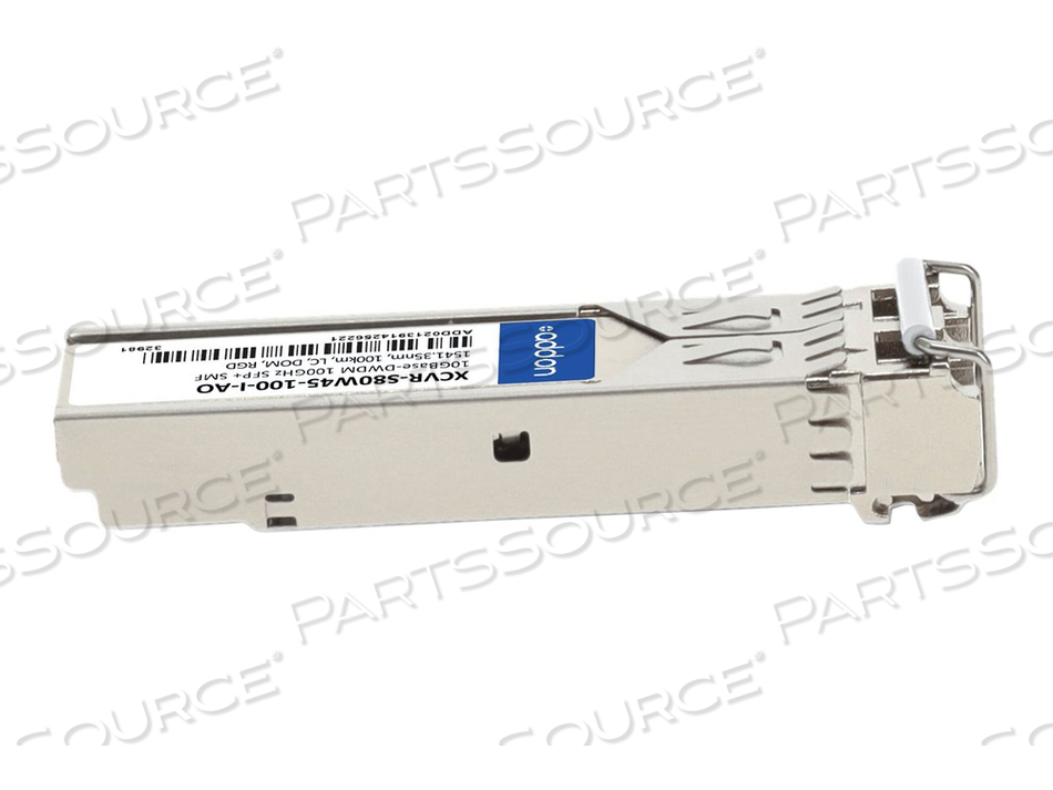 ADDON, SFP+ TRANSCEIVER MODULE (EQUIVALENT TO: CIENA XCVR-S80W45-100-I), 10 GIGE, 10GBASE-DWDM, LC SINGLE-MODE, UP TO 62.2 MILES, 1541.35 NM by ADDON