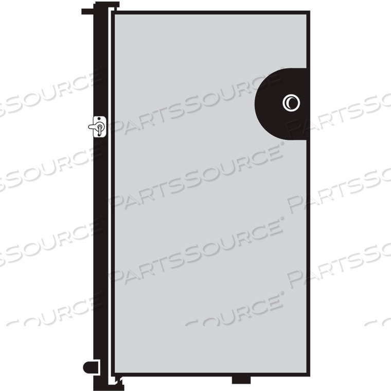 5'H DOOR - MOUNTED TO END OF ROOM DIVIDER - VINYL-GRANITE 