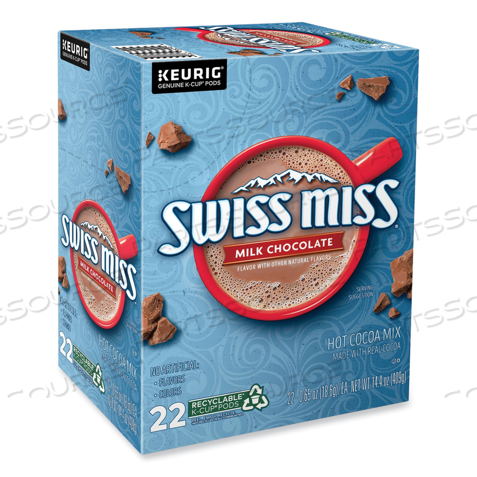 MILK CHOCOLATE HOT COCOA K-CUPS by Swiss Miss