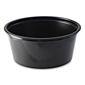 PORTION CUPS, 3.25 OZ, BLACK, 125/SLEEVE, 20 SLEEVES/CARTON by Fabrikal