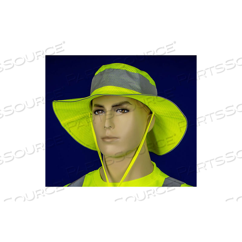 HI VISIBILITY RANGER HAT WITH PERIMETER INSECT GUARD, YELLOW, S/M by Utility Pro Wear