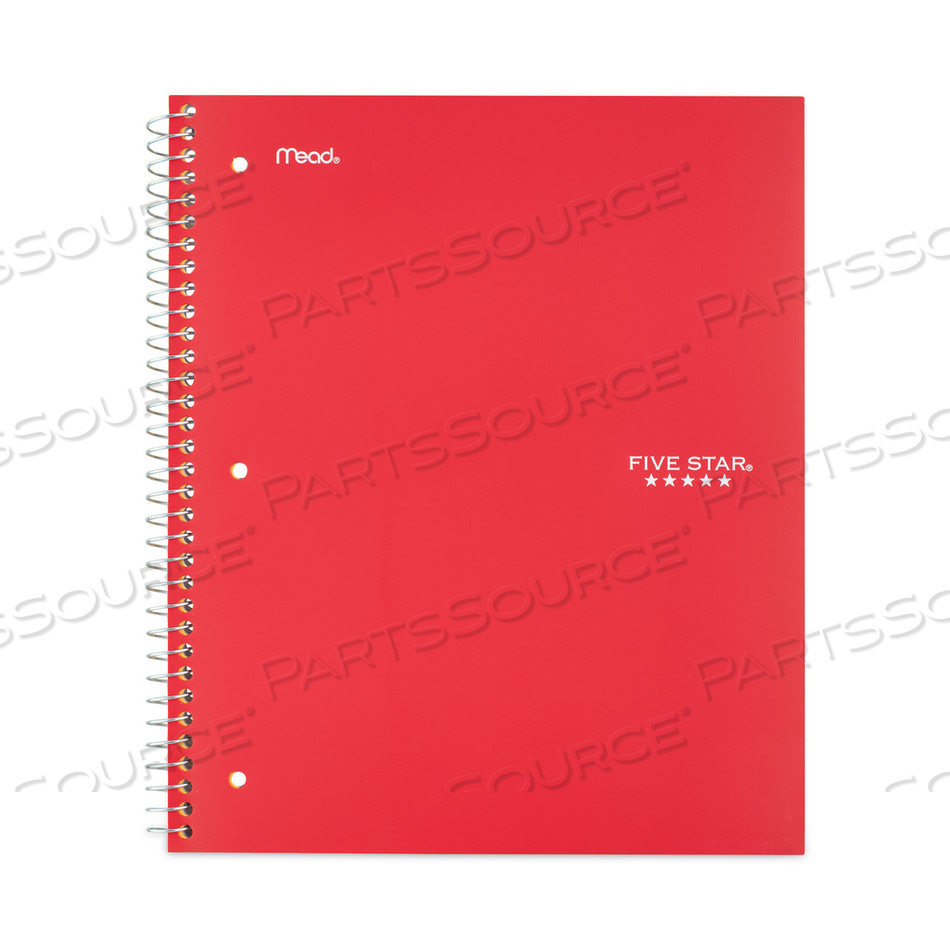 WIREBOUND NOTEBOOK, 1 SUBJECT, WIDE/LEGAL RULE, RED COVER, 10.5 X 8, 100 SHEETS by Five Star WIREBOUND NOTEBOOK, 1 SUBJECT, WIDE/LEGAL RULE, RED COVER, 10.5 X 8, 100 SHEETS by Five Star