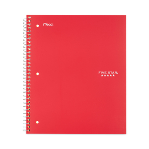 WIREBOUND NOTEBOOK, 1 SUBJECT, WIDE/LEGAL RULE, RED COVER, 10.5 X 8, 100 SHEETS by Five Star WIREBOUND NOTEBOOK, 1 SUBJECT, WIDE/LEGAL RULE, RED COVER, 10.5 X 8, 100 SHEETS by Five Star