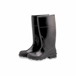 COMFITWEAR INDUSTRIAL STEEL TOE KNEE BOOTS, SIZE 12, VINYL, BLACK, 1-PAIR by Hygrade Safety Supplies