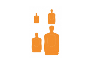 B-27S SILHOUETTE TARGETS 35 IN H PK100 by LE Targets