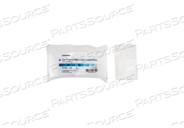 2 X 3 INCH ZIP CLOSURE BAG (1000 PER BOX) by McKesson 2 X 3 INCH ZIP CLOSURE BAG (1000 PER BOX) by McKesson