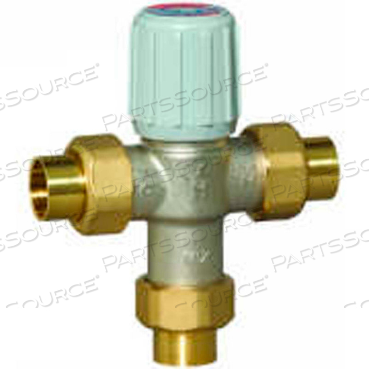 1/2" UNION SWEAT AQUAMIX LEAD FREE MIXING VALVE 70-145F by Honeywell 1/2" UNION SWEAT AQUAMIX LEAD FREE MIXING VALVE 70-145F by Honeywell