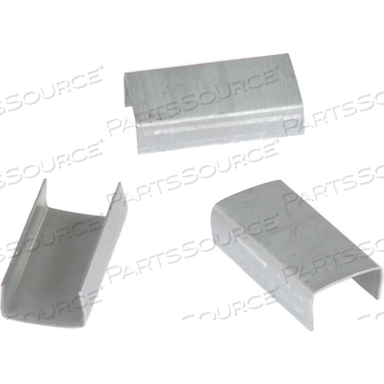 OPEN STEEL STRAPPING SEALS, FOR USE WITH 5/8" W STEEL STRAPPING TOOLS - 2,500 PACK by PAC Strapping Products Inc.