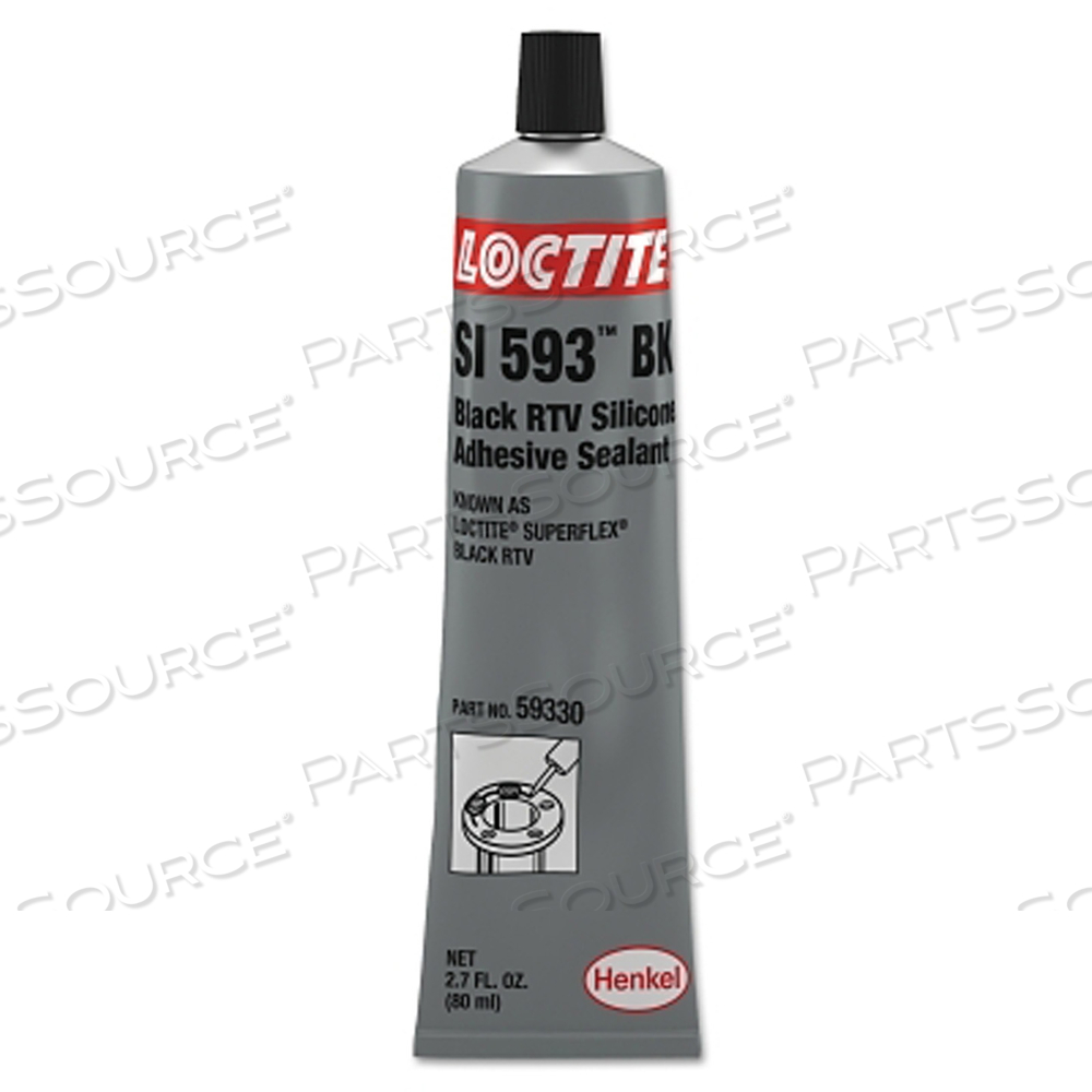 SUPERFLEX RTV, SILICONE ADHESIVE SEALANT, 80 ML TUBE, BLACK by Loctite Brand