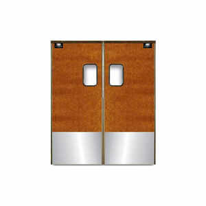 MEDIUM DUTY SERVICE DOOR DOUBLE PANEL MAPLE 6' X 7' WITH KICKPLATE 7284SC by Chase Industries, Inc.