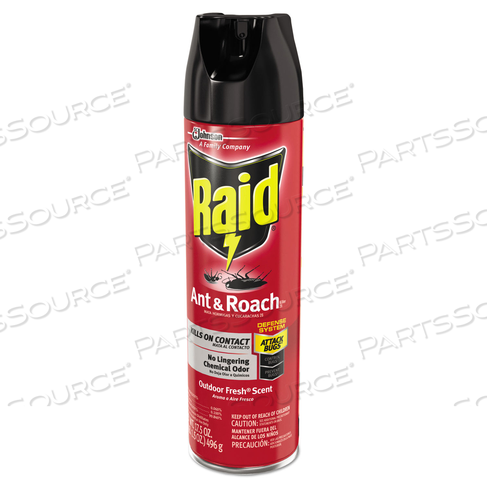 RAID ANT AND ROACH KILLER, 17.5 OZ. AEROSOL SPRAY, 12 CANS by Raid