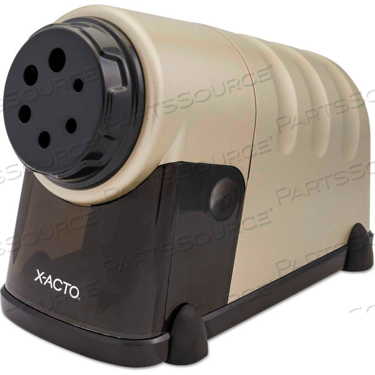 X-ACTO MODEL 41 HIGH-VOLUME COMMERCIAL ELECTRIC PENCIL SHARPENER, AC-POWERED, BEIGE 