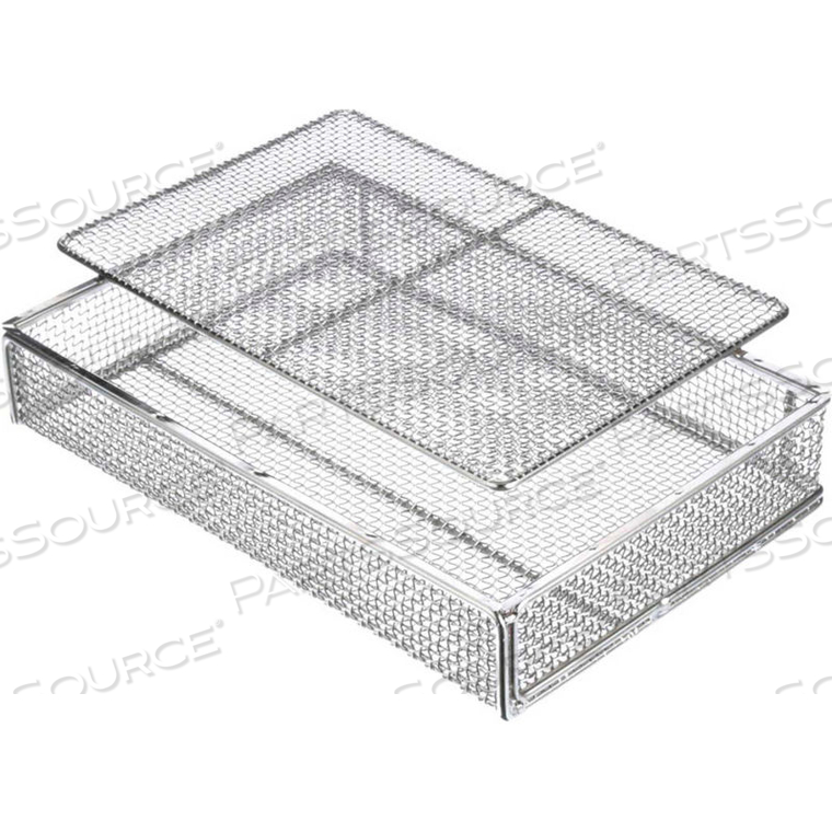 WIRE MESH BASKET 17X10-3/4X2-1/4 STAINLESS STEEL ELECTROPOLISH PRICE EACH FOR QTY 1-4 by Marlin Steel Wire Products Inc WIRE MESH BASKET 17X10-3/4X2-1/4 STAINLESS STEEL ELECTROPOLISH PRICE EACH FOR QTY 1-4 by Marlin Steel Wire Products Inc