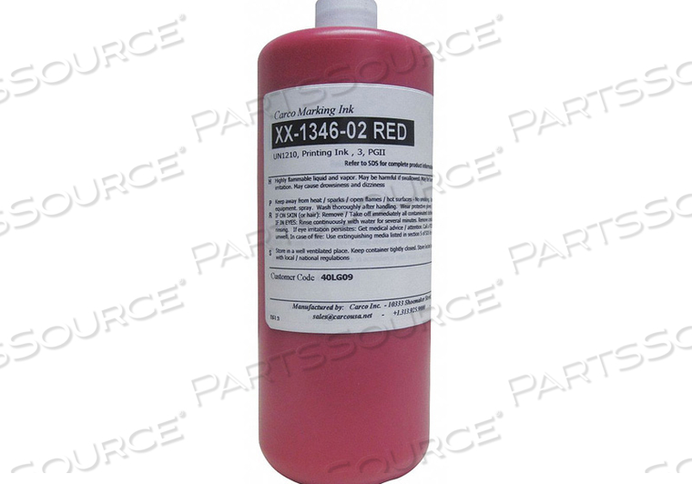 MARKING INK PIGMENT RED 10 TO 15 SEC by Carco