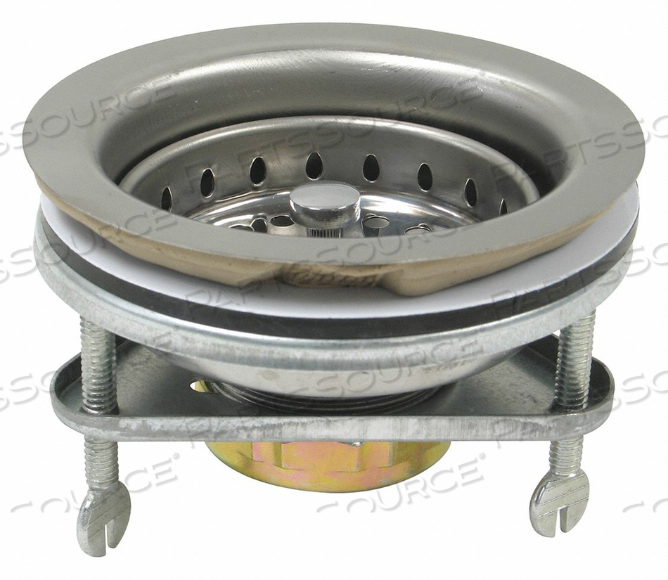 SINKSTRAINER D1-1/2 SS GALVS CHROME by Perfect Putty