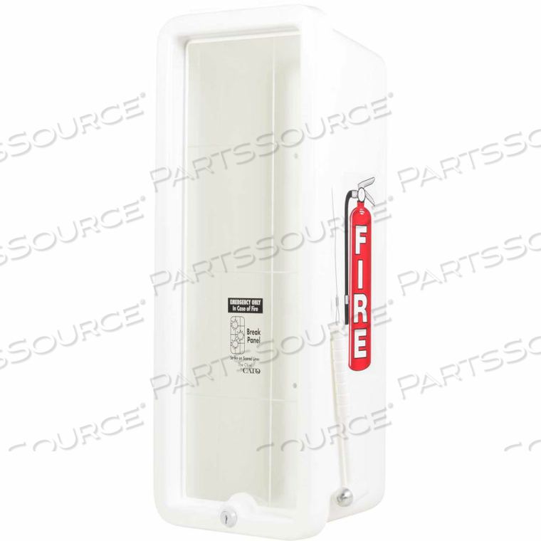 CHIEF PLASTIC FIRE EXTINGUISHER CABINET, FITS 10 LBS. EXTINGUISHER, WHITE by Cato CHIEF PLASTIC FIRE EXTINGUISHER CABINET, FITS 10 LBS. EXTINGUISHER, WHITE by Cato