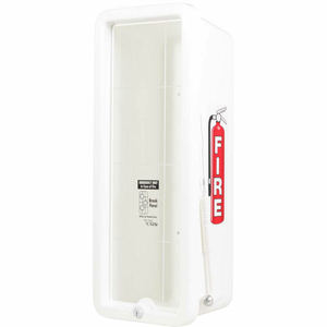 CHIEF PLASTIC FIRE EXTINGUISHER CABINET, FITS 10 LBS. EXTINGUISHER, WHITE by Cato