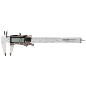 STAINLESS DIGITAL FRACTIONAL CALIPER WITH EXTRA-LARGE LCD SCREEN, 3 MODE DISPLAY by General Tools & Instruments