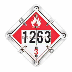 FULL FRAME FLIP PLACARD HOLDER 13-1/2 H by Labelmaster