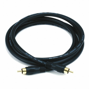 A/V CABLE RCA COAXIAL M/M 6FT by Monoprice, Inc. A/V CABLE RCA COAXIAL M/M 6FT by Monoprice, Inc.