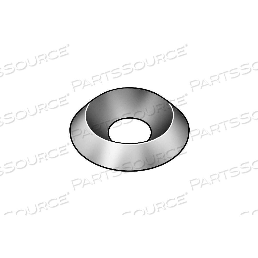 COUNTERSUNK WASHER, FOR SCREW SIZE M4, STAINLESS STEEL, 18-8, PLAIN, 4.3 MM MAX INSIDE DIA by Approved Vendor COUNTERSUNK WASHER, FOR SCREW SIZE M4, STAINLESS STEEL, 18-8, PLAIN, 4.3 MM MAX INSIDE DIA by Approved Vendor