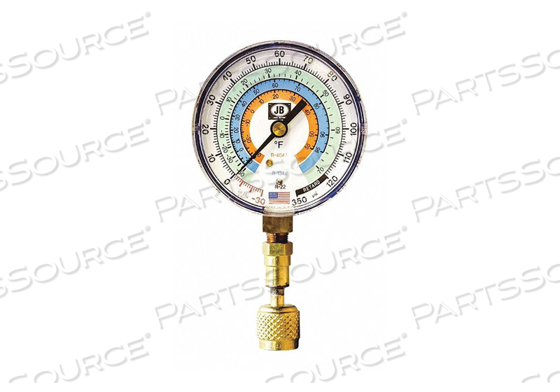 TEST GAUGE BLUE FOR R-22 R-134A R-404A by JB Industries