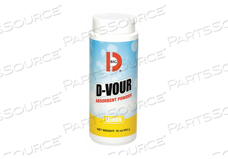 ABSORBENT POWDER CANISTER LEMON 1LB. PK6 by Big D