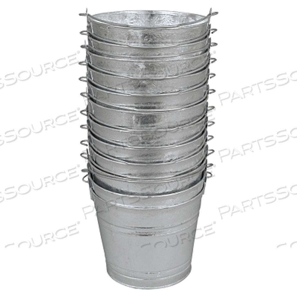HOT-DIPPED GALVANIZED PAIL, 12 QT by Magnolia Brush HOT-DIPPED GALVANIZED PAIL, 12 QT by Magnolia Brush