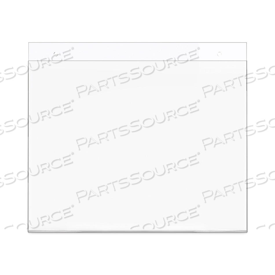 CLASSIC IMAGE WALL-MOUNT SIGN HOLDER, LANDSCAPE, 11 X 8.5, CLEAR by Deflecto