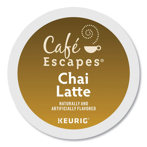 CAFE ESCAPES CHAI LATTE K-CUPS, 24/BOX by Cafe Escapes