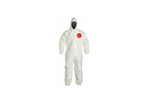 HOODED COVERALL ELASTIC WHITE 5XL PK12 by DuPont HOODED COVERALL ELASTIC WHITE 5XL PK12 by DuPont