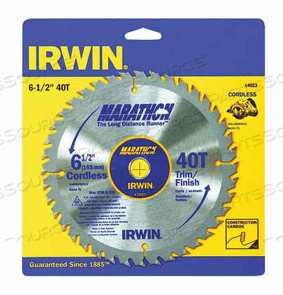 CIRCULAR SAW BLADE BLADE DIA 6-1/2 IN. by IRWIN Tools