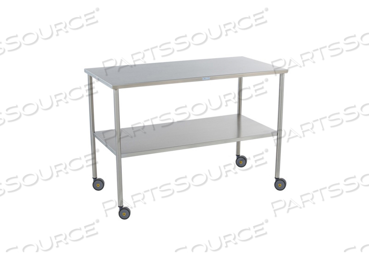 HOWARD INSTRUMENT TABLE 72"W X 34"H X 24"D ON CASTERS MRI SAFE by Blickman HOWARD INSTRUMENT TABLE 72"W X 34"H X 24"D ON CASTERS MRI SAFE by Blickman
