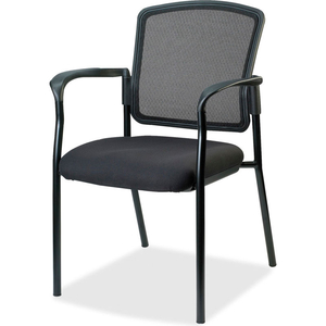 BREATHABLE MESH GUEST CHAIR - BLACK by Lorell