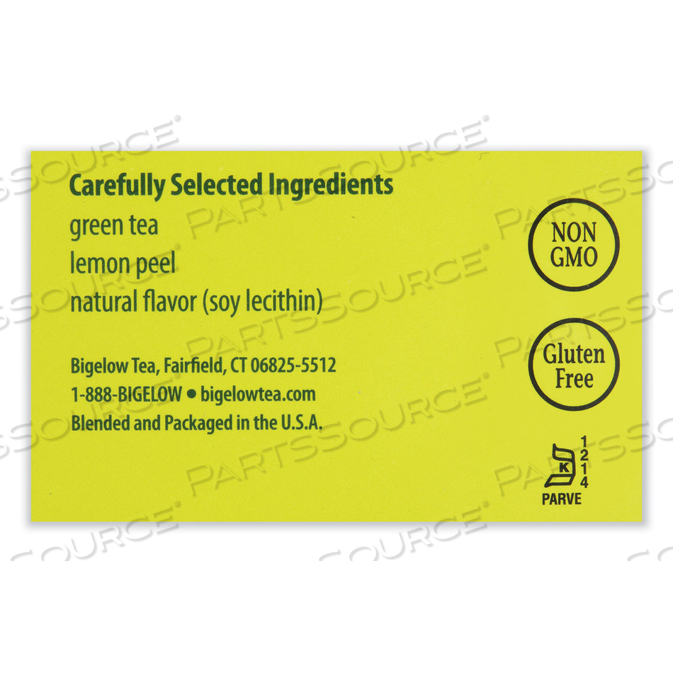 GREEN TEA WITH LEMON, LEMON, 0.34 LBS by Bigelow