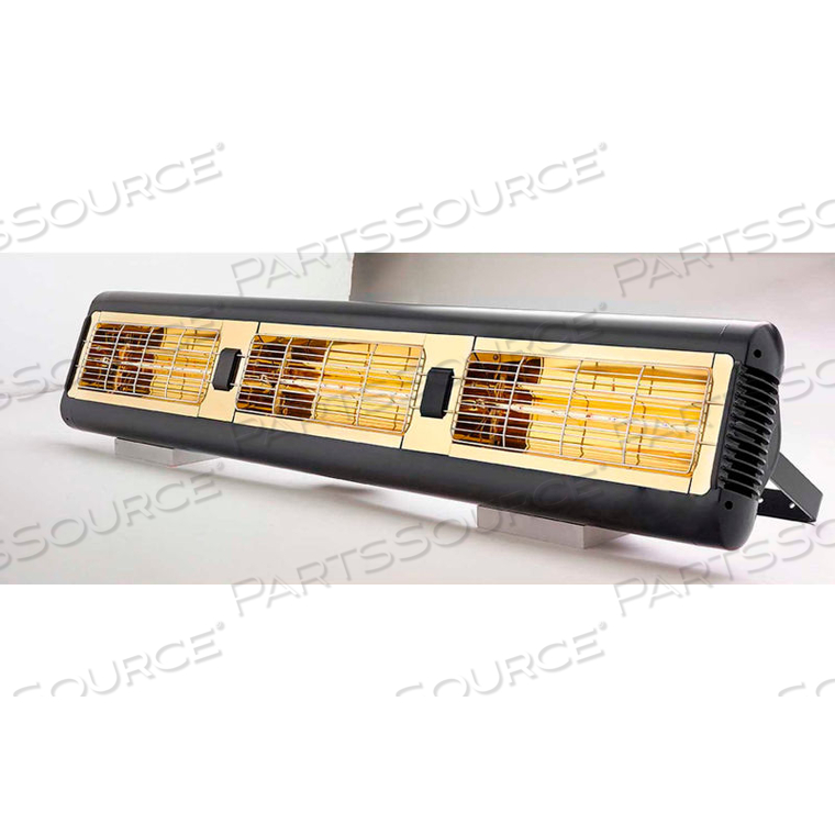 ALPHA SERIES H3 INFRARED HEATER - 4.5KW 208-240V WITH LOW LIGHT CANDEL BULB - BLACK by Solaira ALPHA SERIES H3 INFRARED HEATER - 4.5KW 208-240V WITH LOW LIGHT CANDEL BULB - BLACK by Solaira
