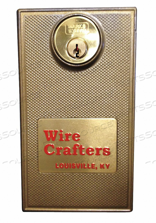 HINGED DOOR CYLINDER LOCK UNFINISHED by WireCrafters HINGED DOOR CYLINDER LOCK UNFINISHED by WireCrafters