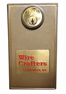 HINGED DOOR CYLINDER LOCK UNFINISHED by WireCrafters