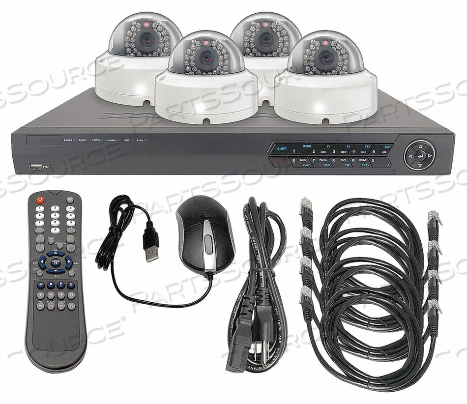 CCTV KIT ALL IN ONE 12VDC 1 TB by LTS CCTV KIT ALL IN ONE 12VDC 1 TB by LTS
