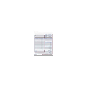 JOB INVOICE UNIT SET, 2-PART, CARBONLESS, 8-1/2" X 25-7/16", 100 SETS/PACK by Adams