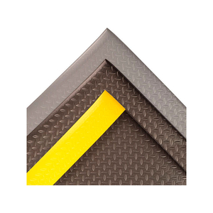 DIAMOND SOF-TRED ANTI FATIGUE MAT 1/2" THICK 2' X UP TO 60' BLACK/YELLOW BORDER by Notrax