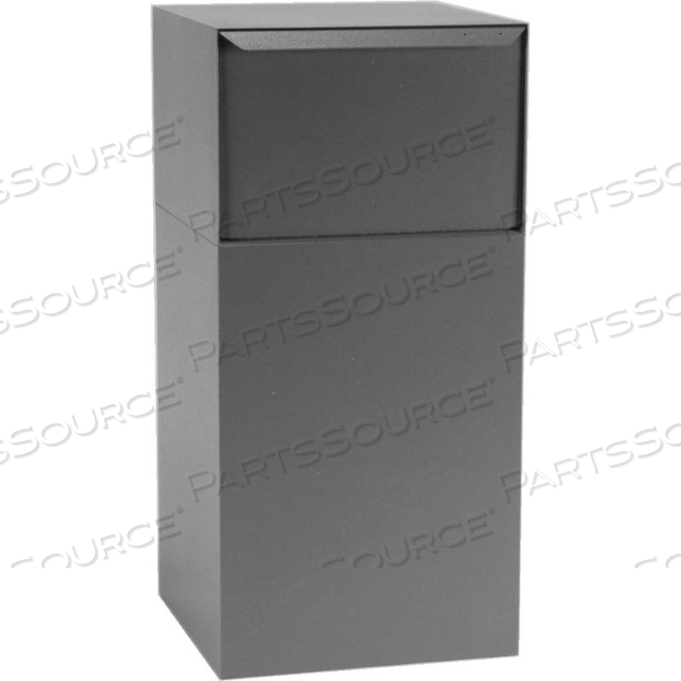DEPOSIT VAULT MAILBOX AND PARCEL DROP DVCS0020 - FREE STANDING - REAR ACCESS - GRAY by Dvault Company DEPOSIT VAULT MAILBOX AND PARCEL DROP DVCS0020 - FREE STANDING - REAR ACCESS - GRAY by Dvault Company