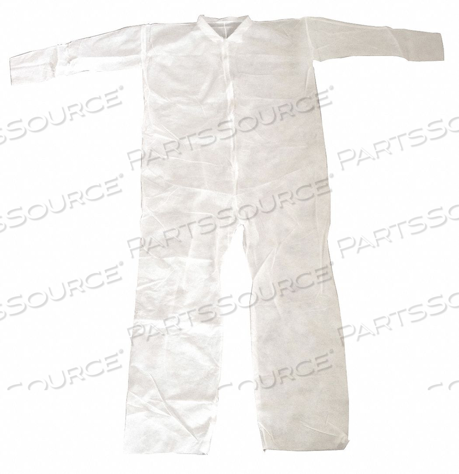 G6091 COLLARED COVERALL OPEN WHITE 3XL PK25 by Condor G6091 COLLARED COVERALL OPEN WHITE 3XL PK25 by Condor