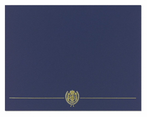 CERTIFICATE COVER GOLD NAVY PK5 by Great Papers