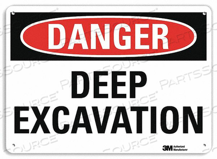 DANGER SIGN 4 HOLE MOUNT 10IN W X 7IN H by Lyle Signs Inc.