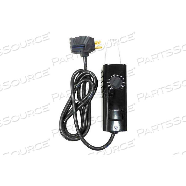 LINE VOLTAGE THERMOSTAT INDUSTRIAL SERIES SPST COOL ONLY 6' CORD/PLUG KTO121 by TPI Corporation LINE VOLTAGE THERMOSTAT INDUSTRIAL SERIES SPST COOL ONLY 6' CORD/PLUG KTO121 by TPI Corporation