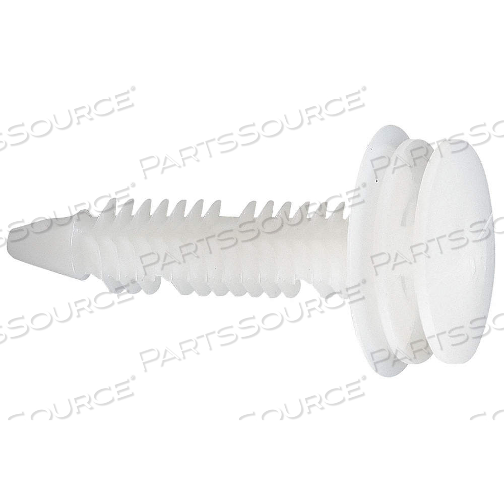 PUSH-IN RIVET,BLACK,DOME,40.3MM L, METRIC, RIBBED, DOME, NYLON, BLACK by Approved Vendor