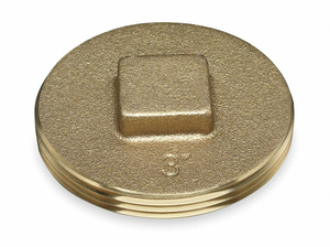CLEANOUT PLUG 3.5 IN BRASS by Oatey CLEANOUT PLUG 3.5 IN BRASS by Oatey