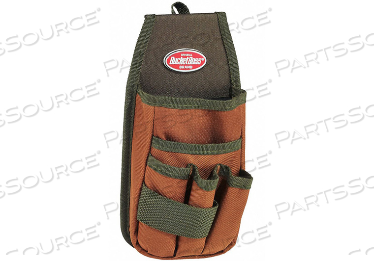 TOOL POUCH BROWN/GREEN 5 POCKETS 5 W by Bucket Boss TOOL POUCH BROWN/GREEN 5 POCKETS 5 W by Bucket Boss